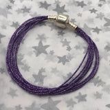 European sparkle thread strand bracelet