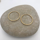Gold filled hoops