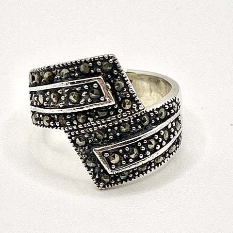 Marcasite Touching Ring