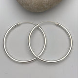 Simple Hoop Earrings 50 mm