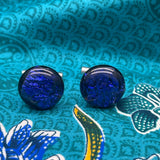 Cufflinks Solid 925 Sterling Silver hand made glass