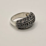 Tapered Marcasite Ring