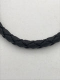 Leather braided bracelet