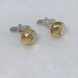 Cufflinks hand made glass