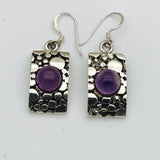 Sterling Silver Bubble Stone - Multiple Colours Earrings