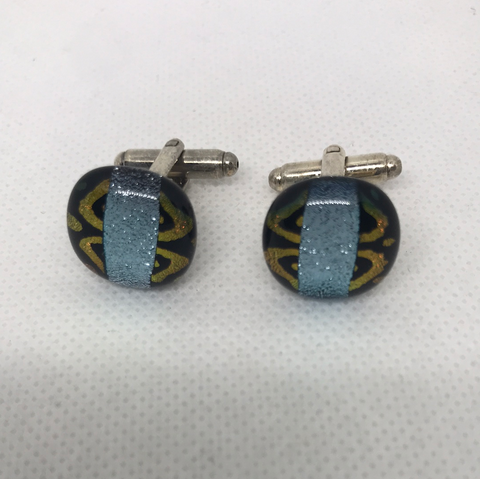 Cufflinks hand made glass