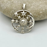 Night Time Circle Pendant