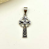 Silver Celtic Crossed Pendant