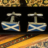 Cufflinks Scotland Saltire Flag