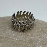 Sterling Silver Bone sz 7 1/2 Ring