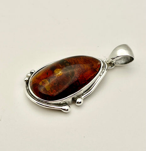 Amber Art Deco Pendant