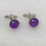 Cufflinks hand made glass