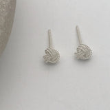 Dinky Double Etched Coil Earrings