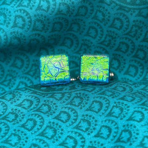 Cufflinks hand made glass