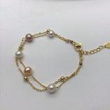 AAA Pearl Bracelet with 14ct gold