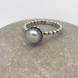 Pretty Pearl Petals Ring
