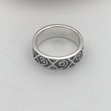 Sterling Silver Unisex Ethnic Ring