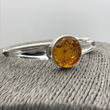 Round Amber Contemporary Bracelet