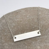 Sterling Silver Chain bracelet with engraving plate
