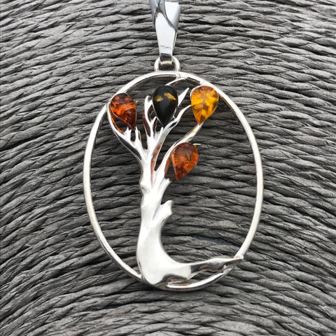 Oval Open Amber Tree