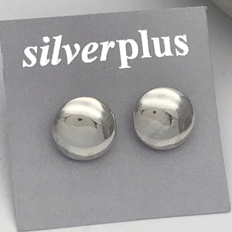 Shiny Button Earrings (large)