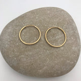 Gold filled hoops