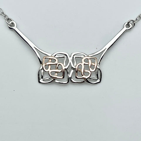 Celtic Hearts Entwined Necklace