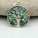 Abalone Tree of Life Pendant