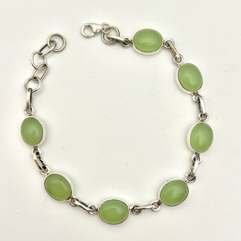 Sterling Silver Jade Bracelet SilverPlus Jewellery
