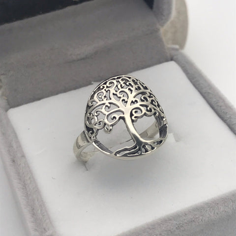 Open Circle Tree Of Life Ring