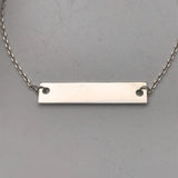 Sterling Silver Chain bracelet with engraving plate