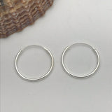 Simple Hoop Earrings 18 mm
