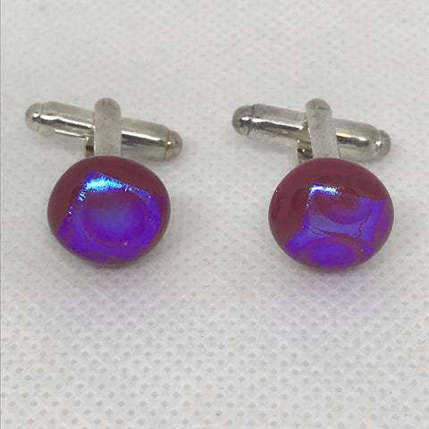 Cufflinks hand made glass