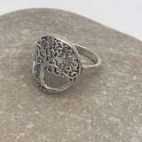 Open Circle Tree Of Life Ring