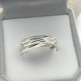 Sterling Silver Russian Wedding Ring Five band