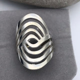 Chunky Six Band Swirl Ring