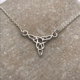 Simple Silver Celtic Triquetra Necklace