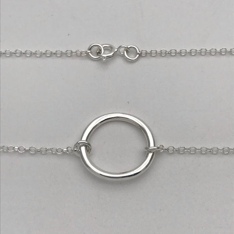 Single Circle Chain Necklace