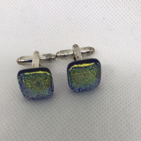 Cufflinks hand made glass